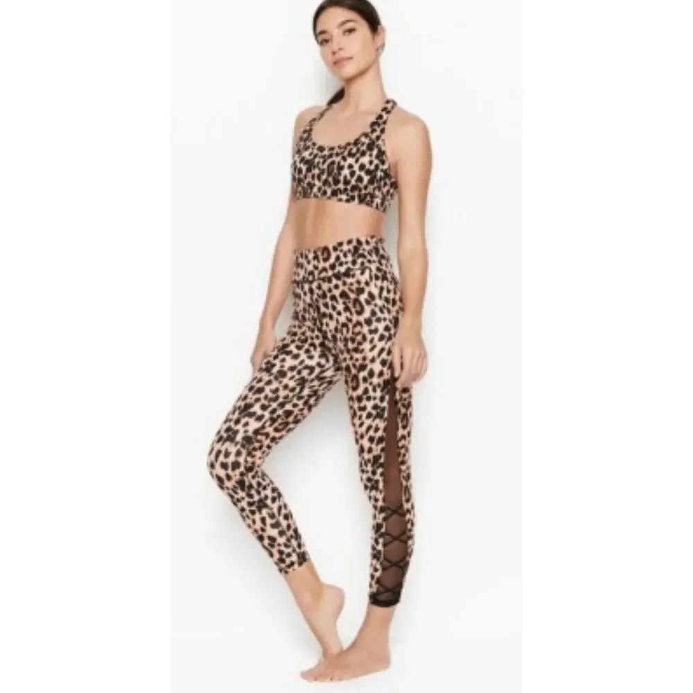 NEW Victoria's Secret 2 Piece Athletic Ultra High Rise Leggings & Top Size 12 - Picture 2 of 12